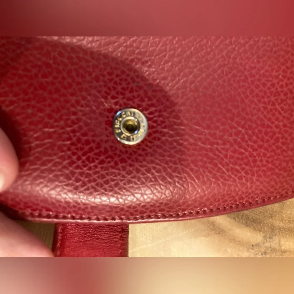 Vintage Coach Madison Continental Clutch Wallet With Kisslock Scarlet Red❤️ Rare